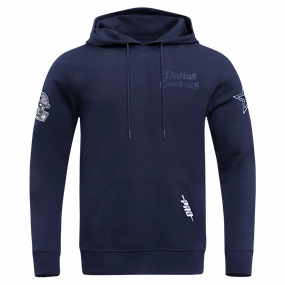 NFL DALLAS COWBOYS SOUVENIR MEN'S FLEECE PULLOVER HOODIE (MIDNIGHT NAVY)
