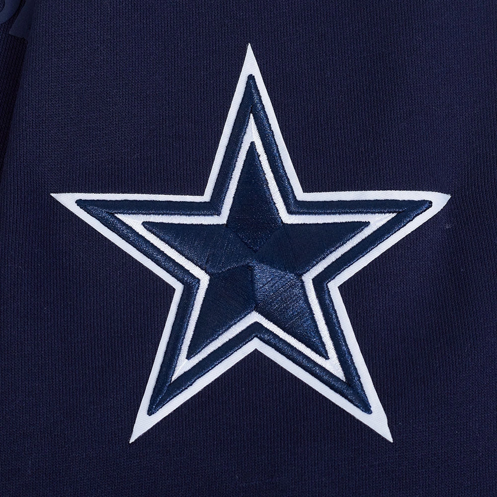 NFL DALLAS COWBOYS SOUVENIR MEN'S FLEECE PULLOVER HOODIE (MIDNIGHT NAVY)