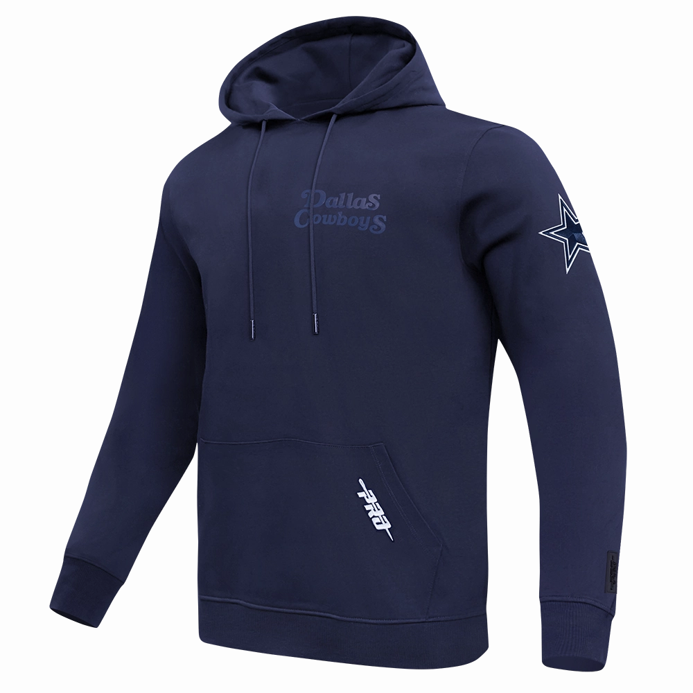 NFL DALLAS COWBOYS SOUVENIR MEN'S FLEECE PULLOVER HOODIE (MIDNIGHT NAVY)