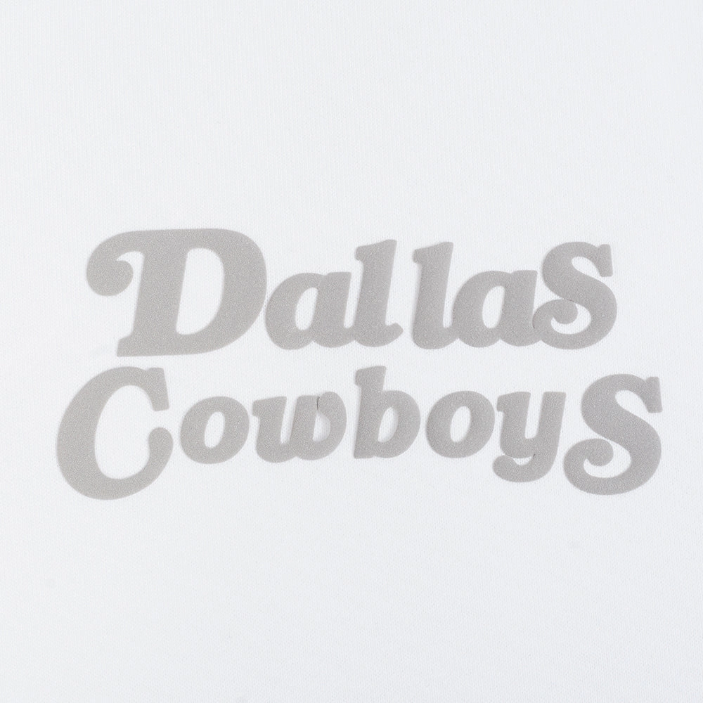 NFL DALLAS COWBOYS SOUVENIR MEN'S FLEECE PULLOVER HOODIE (WHITE)