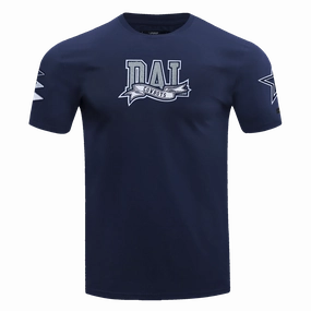 NFL DALLAS COWBOYS TEAM PENNANTS MEN'S   TEE (MIDNIGHT NAVY)