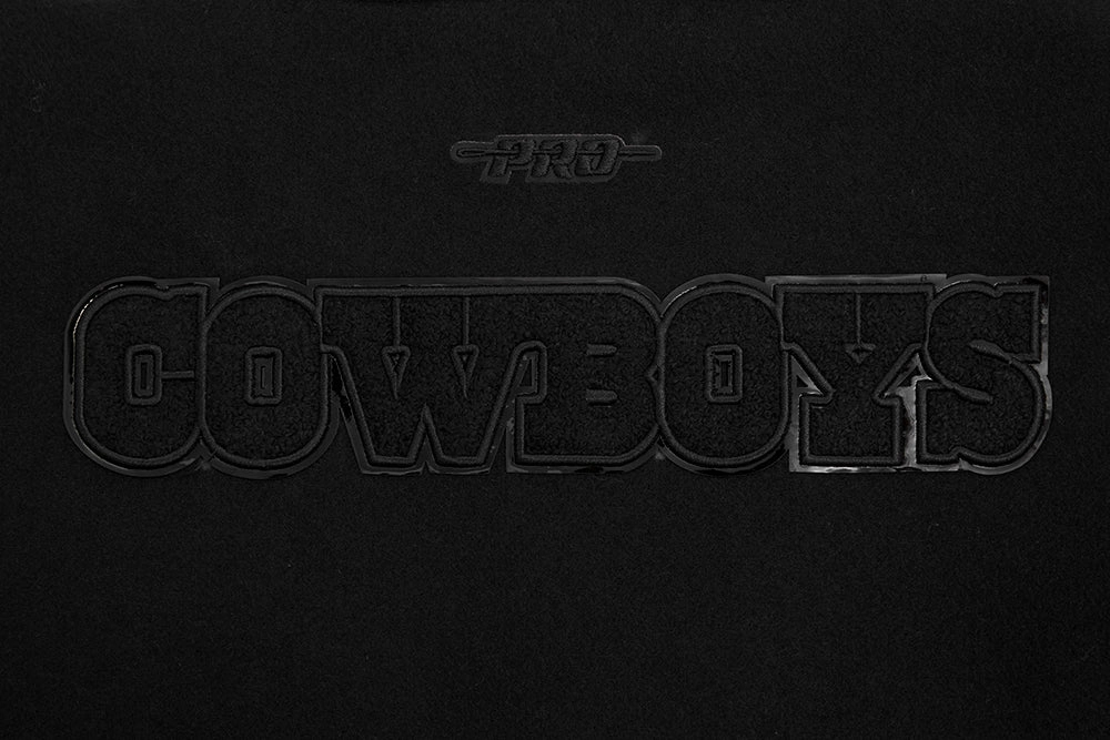 NFL DALLAS COWBOYS TRIPLE BLACK WOOL WOMEN'S VARSITY JACKET (TRIPLE BLACK)