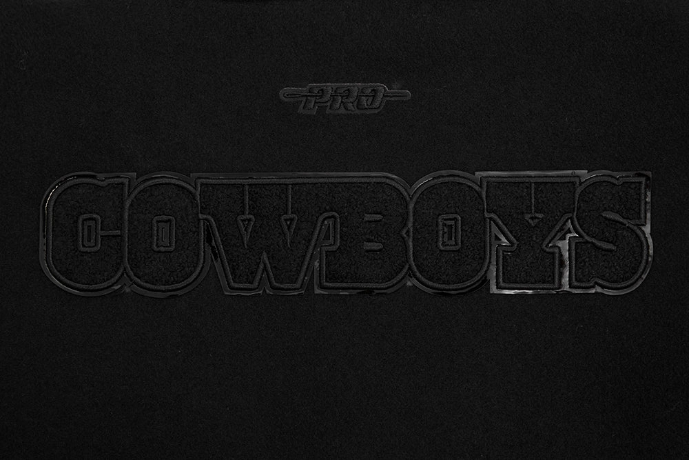 NFL DALLAS COWBOYS TRIPLE BLACK WOOL WOMEN'S VARSITY JACKET (TRIPLE BLACK)