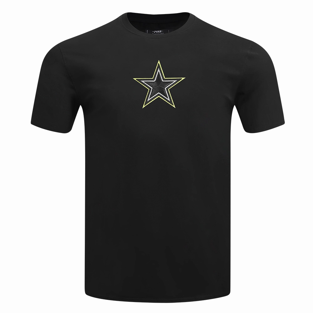 NFL DALLAS COWBOYS UNDER THE LIGHTS MEN'S SINGLE JERSEY TEE (BLACK)