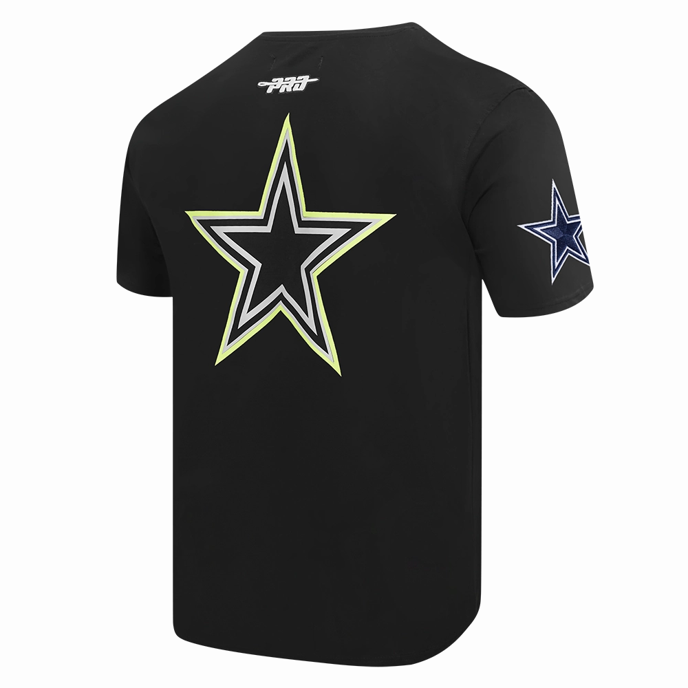 NFL DALLAS COWBOYS UNDER THE LIGHTS MEN'S SINGLE JERSEY TEE (BLACK)