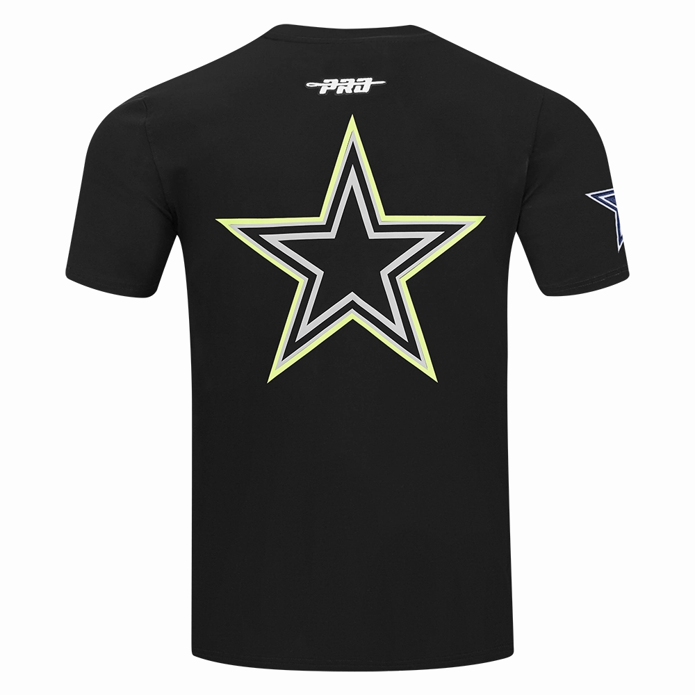 NFL DALLAS COWBOYS UNDER THE LIGHTS MEN'S SINGLE JERSEY TEE (BLACK)