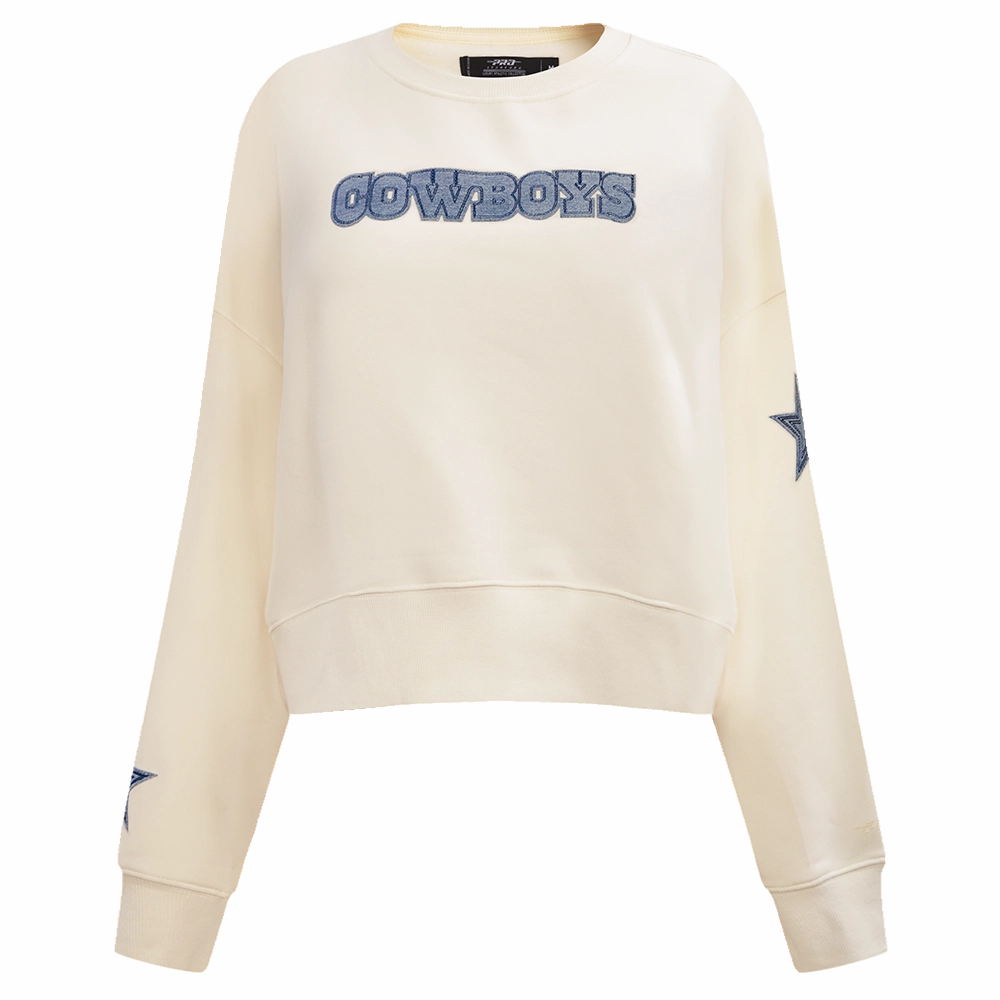 NFL DALLAS COWBOYS VARSITY BLUES WOMEN'S CREWNECK (LINEN)