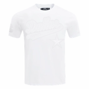 NFL DALLAS COWBOYS WHITE OUT MEN'S SINGLE JERSEY TEE (WHITE)
