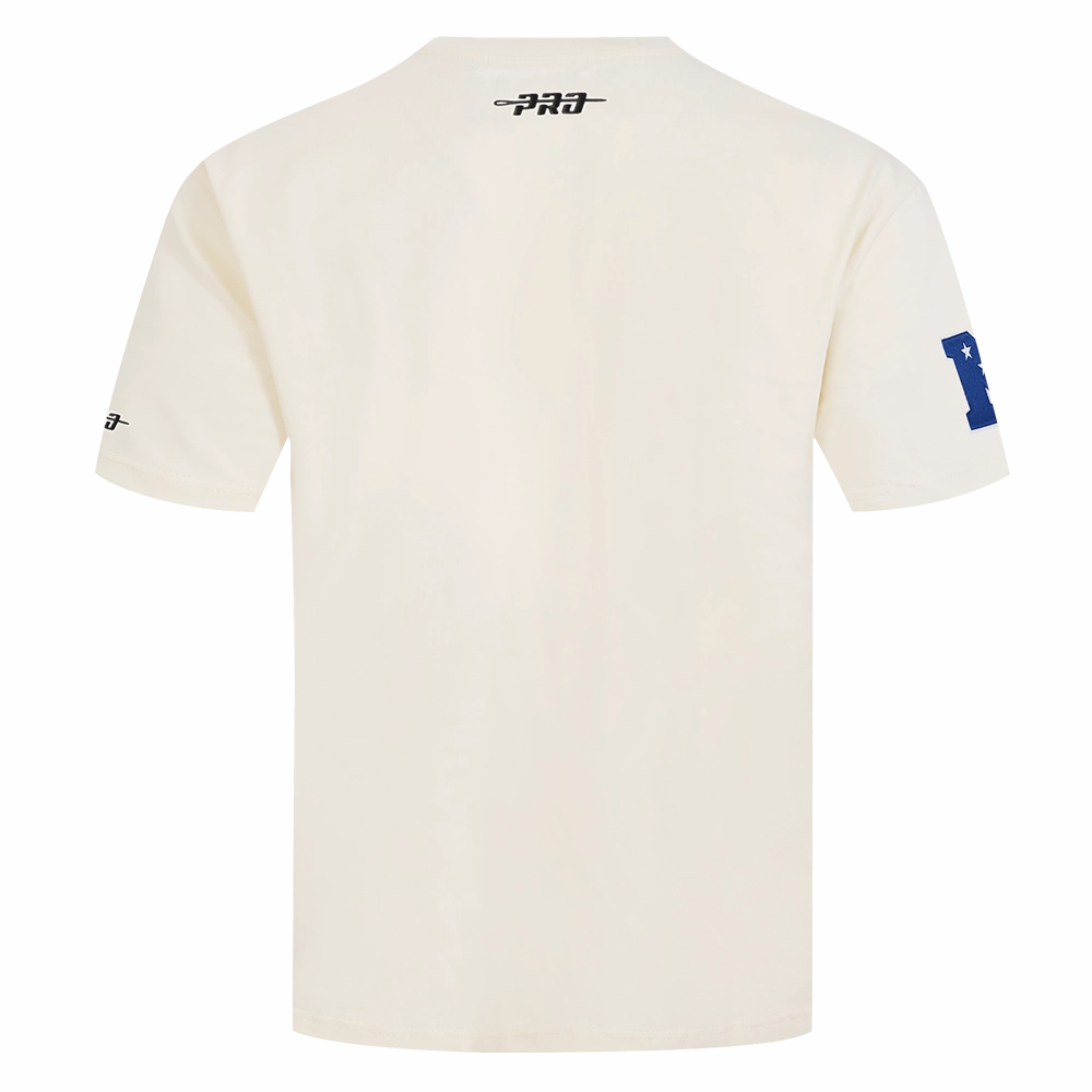 NFL DETROIT LIONS CHROME MEN'S COTTON JERSEY DROP SHOULDER TEE (EGGSHELL)
