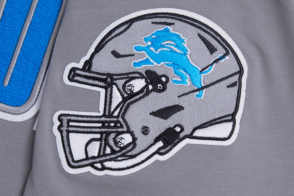 NFL DETROIT LIONS CLASSIC CHENILLE MEN'S   TEE (GRAY)