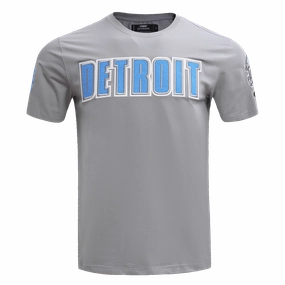 NFL DETROIT LIONS CLASSIC CHENILLE MEN'S   TEE (GRAY)