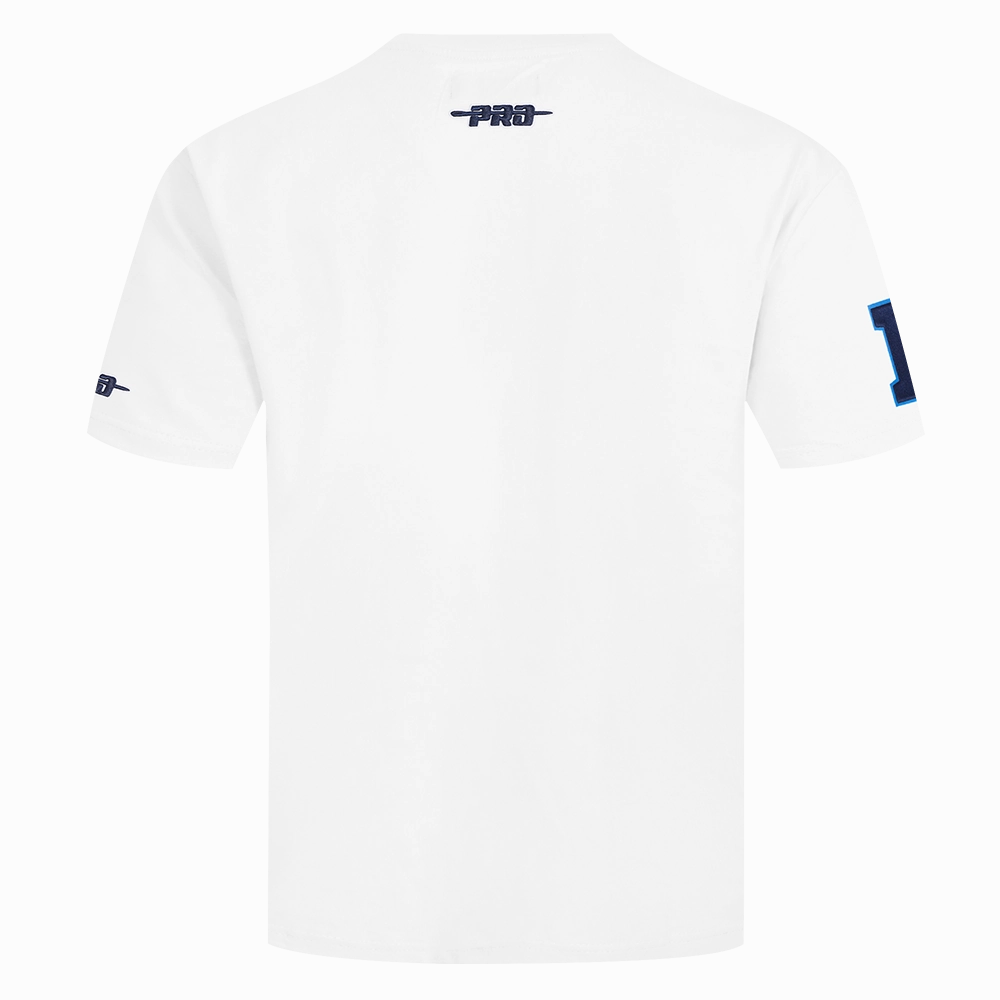 NFL DETROIT LIONS COUNTRY CLUB MEN'S COTTON JERSEY DROP SHOULDER TEE (WHITE)