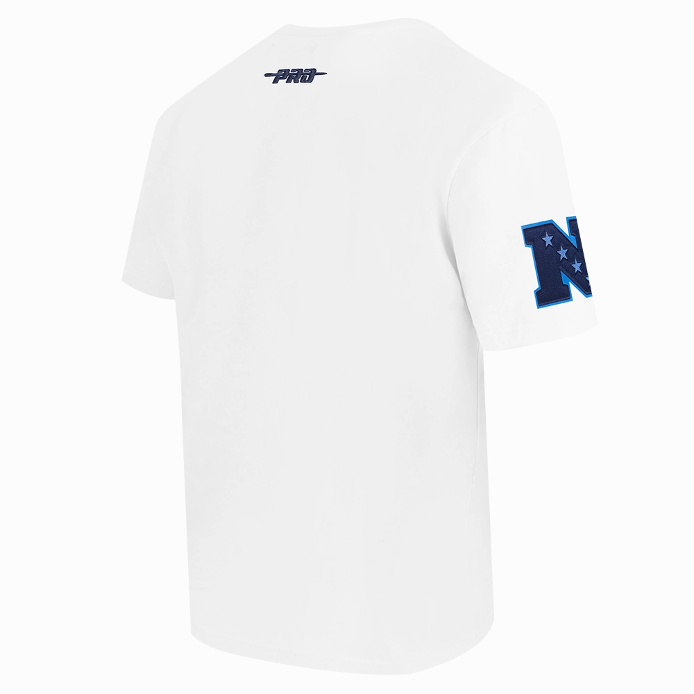 NFL DETROIT LIONS COUNTRY CLUB MEN'S COTTON JERSEY DROP SHOULDER TEE (WHITE)