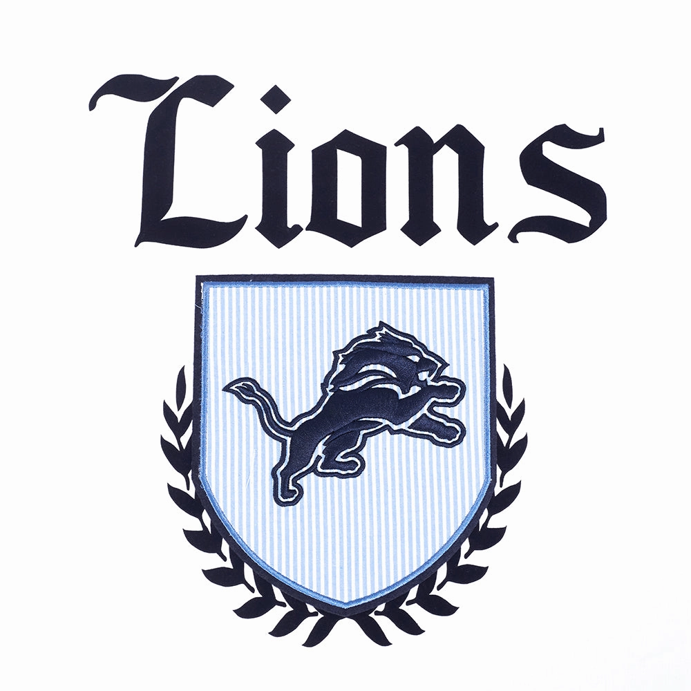 NFL DETROIT LIONS COUNTRY CLUB MEN'S COTTON JERSEY DROP SHOULDER TEE (WHITE)