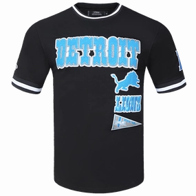 NFL DETROIT LIONS RETRO CLASSIC MEN'S TEE (BLACK)