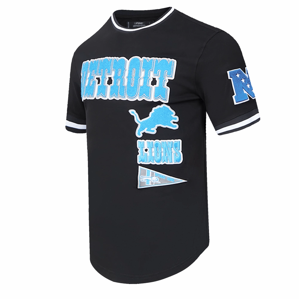 NFL DETROIT LIONS RETRO CLASSIC MEN'S TEE (BLACK)