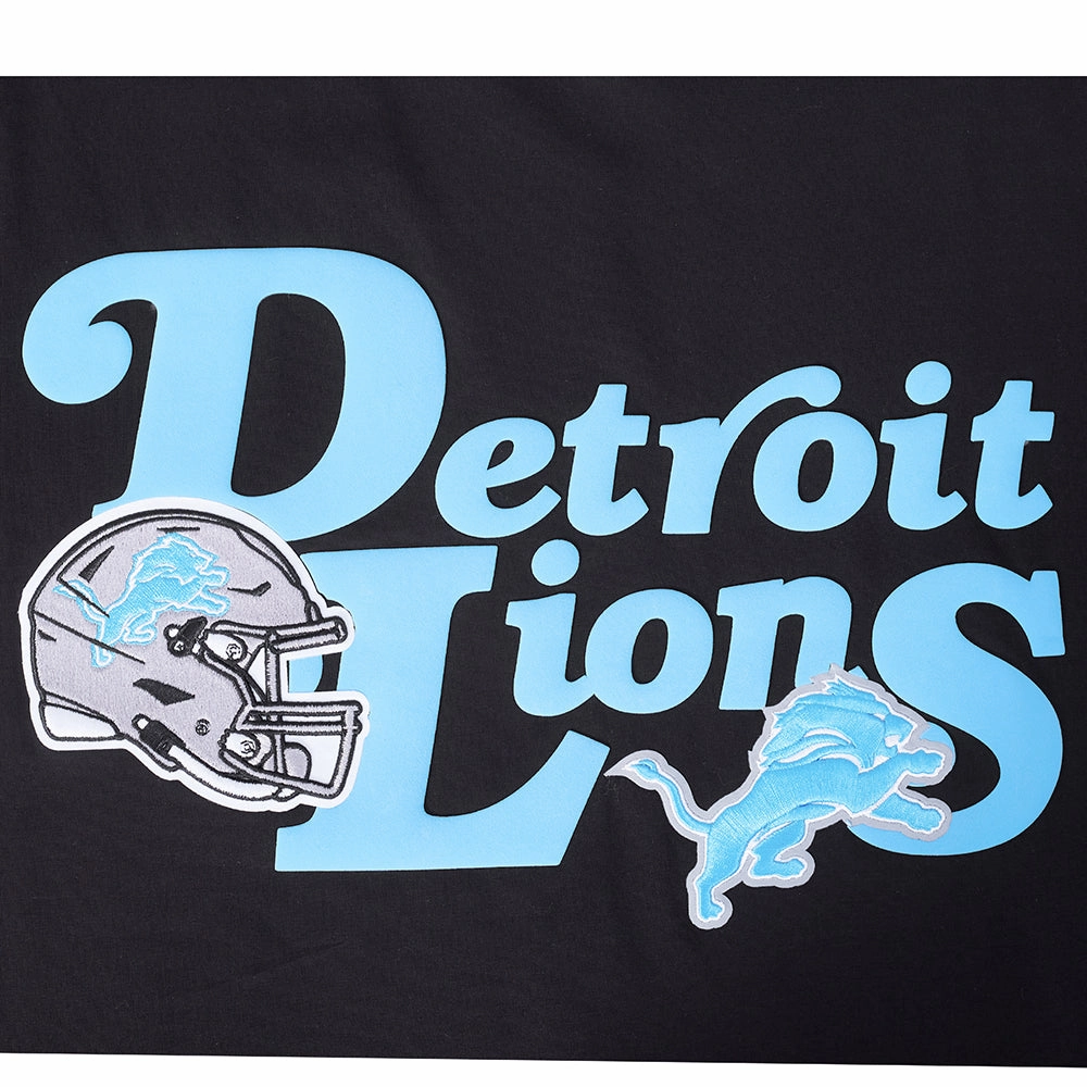 NFL DETROIT LIONS SOUVENIR MEN'S SINGLE JERSEY TEE (BLACK)