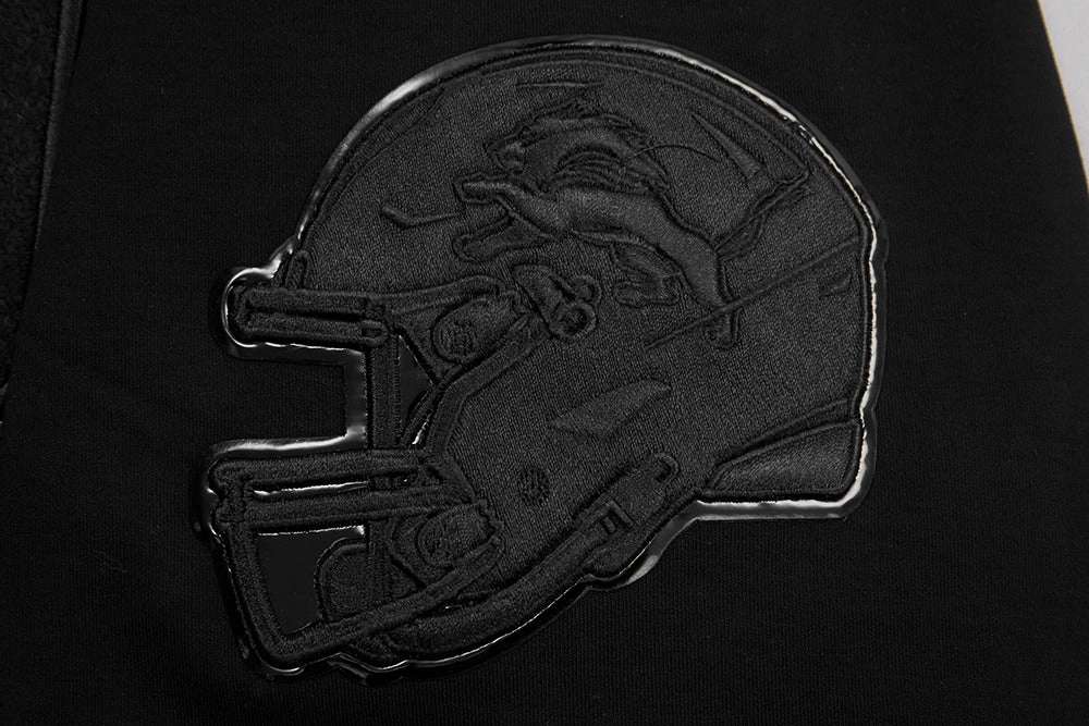 NFL DETROIT LIONS TRIPLE BLACK MEN'S DOUBLE KNIT TEE (TRIPLE BLACK)