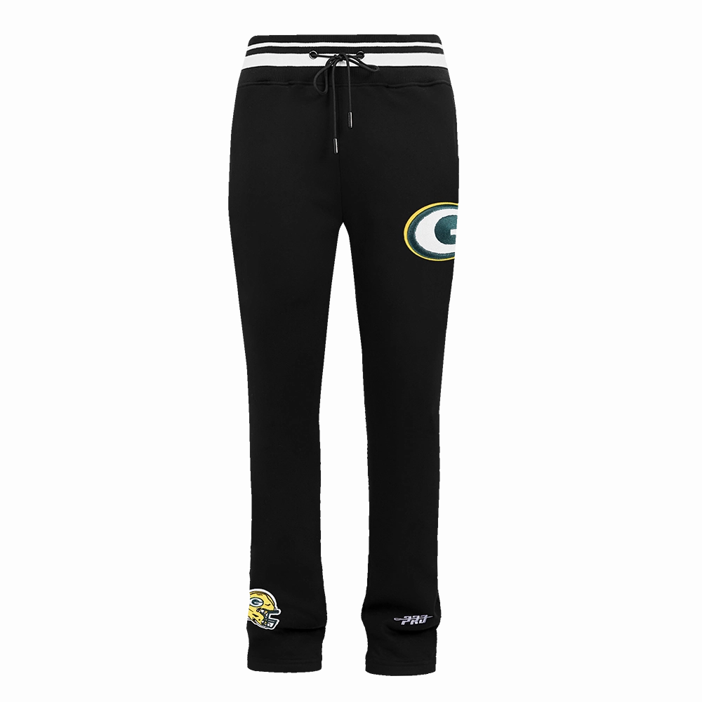 NFL GREEN BAY PACKERS MASHUP MEN'S RIB SWEATPANT (BLACK)