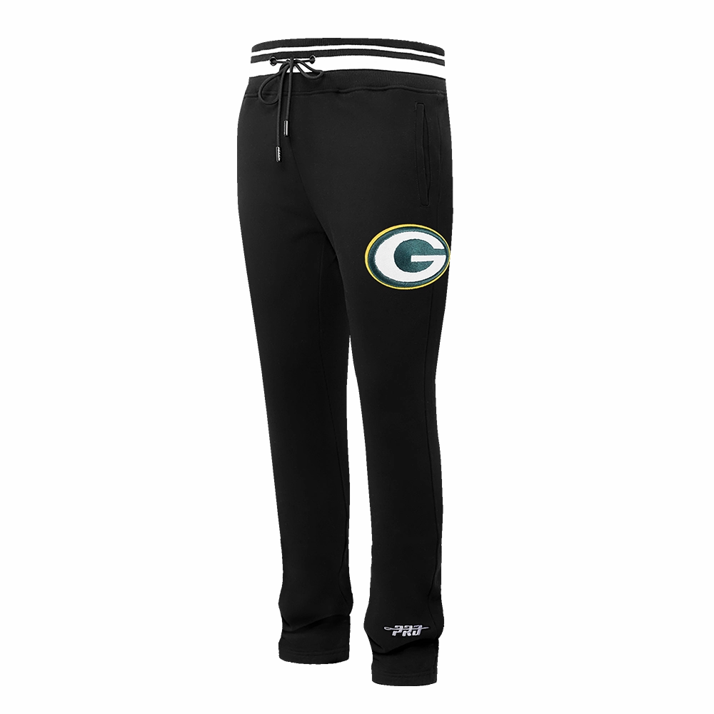 NFL GREEN BAY PACKERS MASHUP MEN'S RIB SWEATPANT (BLACK)