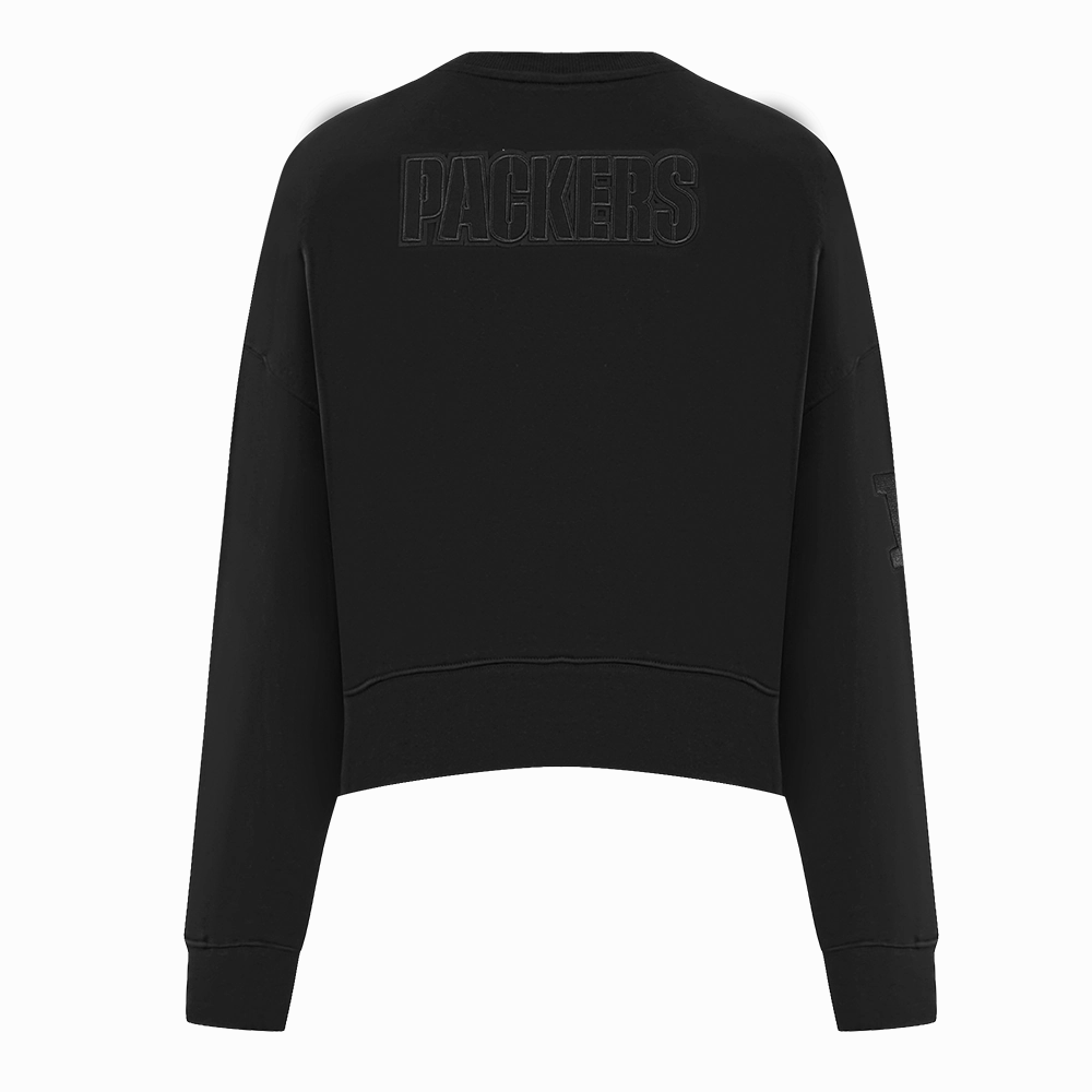 NFL GREEN BAY PACKERS NEUTRAL WOMEN'S CREWNECK (BLACK)