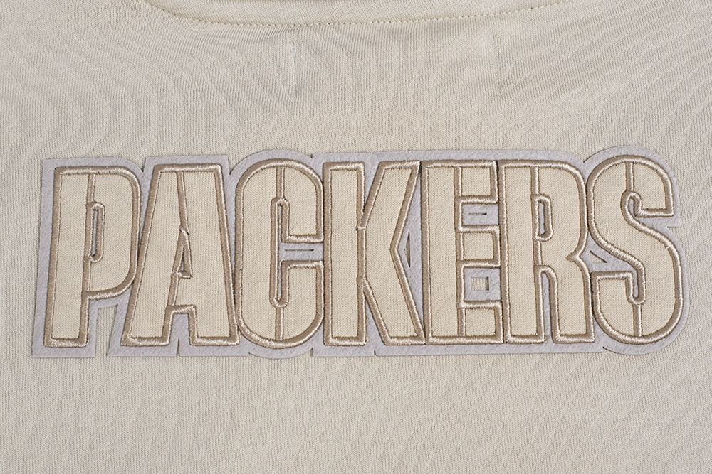 NFL GREEN BAY PACKERS NEUTRAL WOMEN'S CREWNECK (TAUPE)