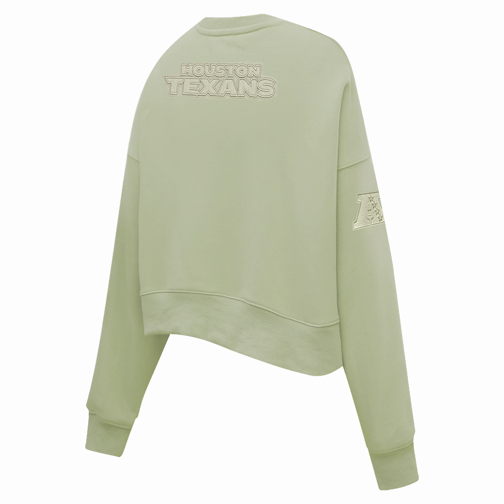NFL HOUSTON TEXANS NEUTRAL WOMEN'S CREWNECK (BLACK)