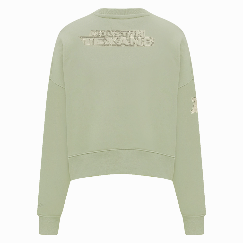 NFL HOUSTON TEXANS NEUTRAL WOMEN'S CREWNECK (BLACK)