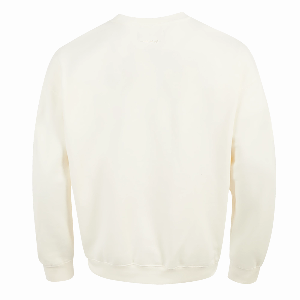 NFL JACKSONVILLE JAGUARS NEUTRAL MEN'S DROP SHOULDER FLEECE CREWNECK (EGGSHELL)