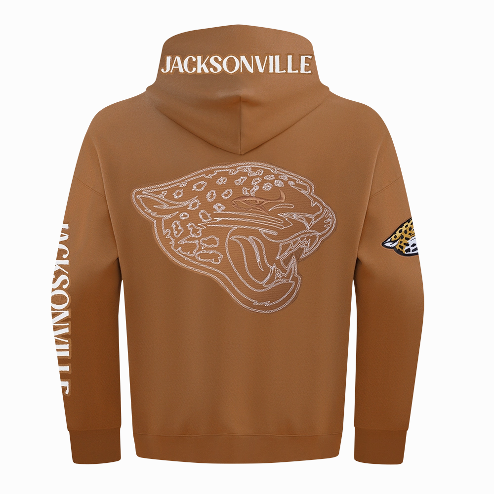 NFL JACKSONVILLE JAGUARS PTC V2 M DROP SHOULDER FLC PO HOODIE (CLAY BROWN)