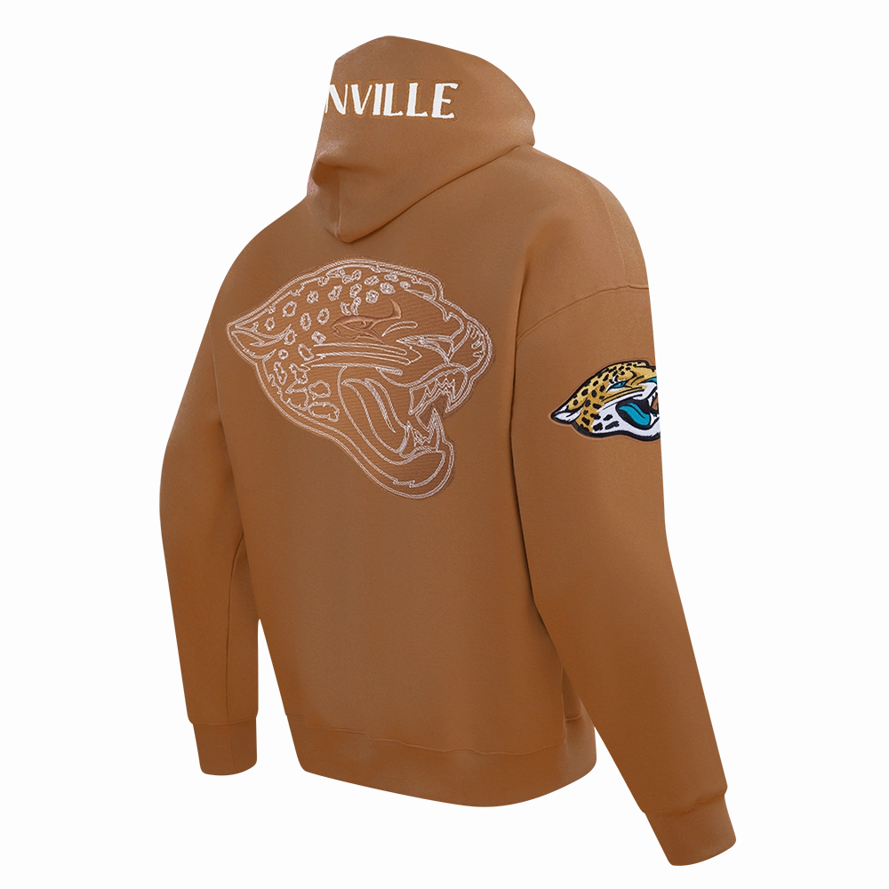 NFL JACKSONVILLE JAGUARS PTC V2 M DROP SHOULDER FLC PO HOODIE (CLAY BROWN)