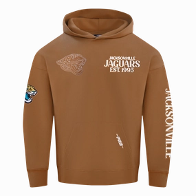 NFL JACKSONVILLE JAGUARS PTC V2 M DROP SHOULDER FLC PO HOODIE (CLAY BROWN)