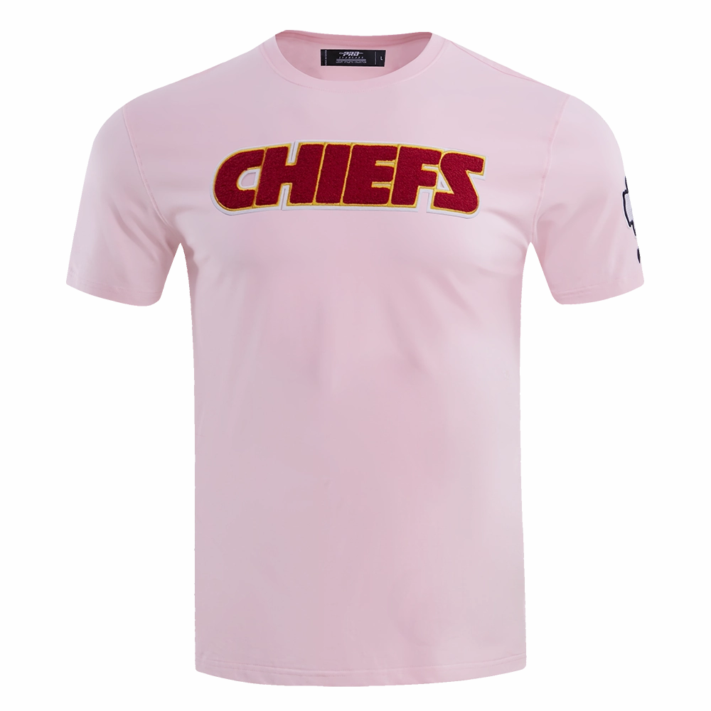 NFL KANSAS CITY CHIEFS CLASSIC CHENILLE MEN'S TEE (PINK)