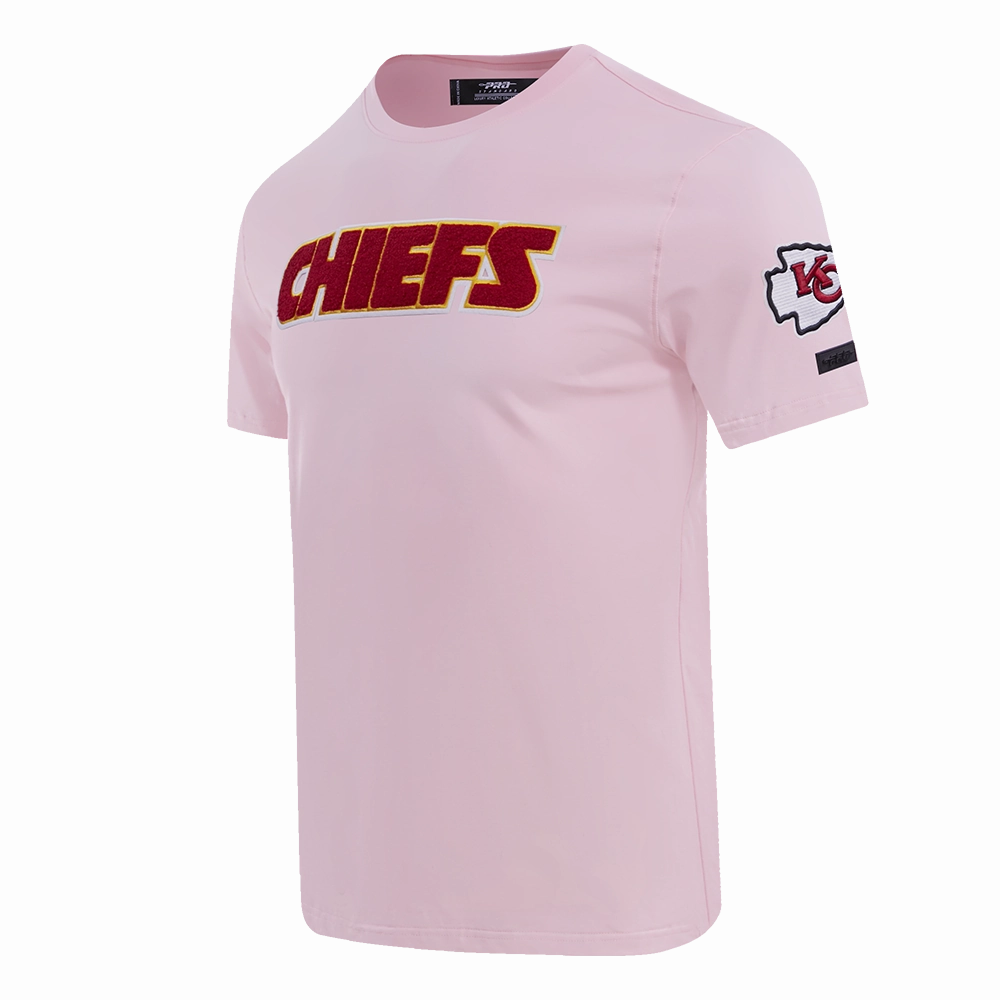 NFL KANSAS CITY CHIEFS CLASSIC CHENILLE MEN'S TEE (PINK)
