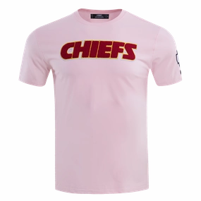 NFL KANSAS CITY CHIEFS CLASSIC CHENILLE MEN'S TEE (PINK)