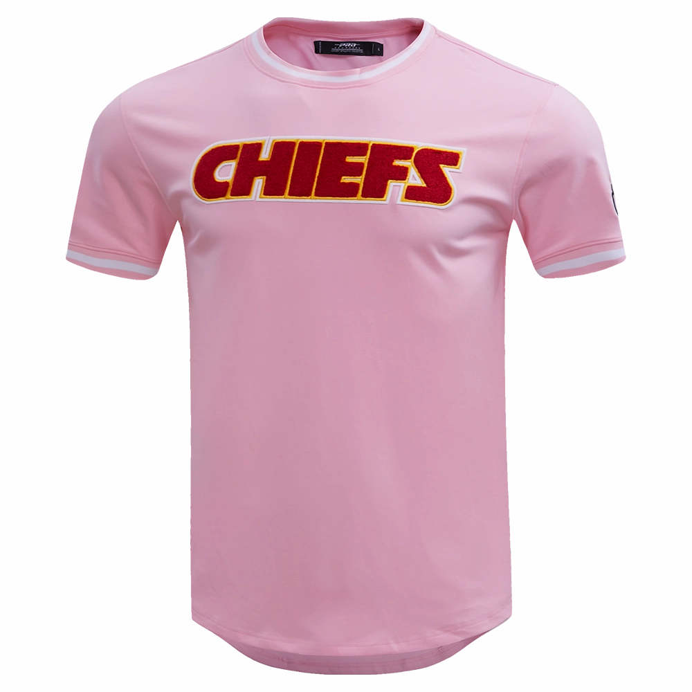 NFL KANSAS CITY CHIEFS CLASSIC CHENILLE MEN'S TEE (PINK)