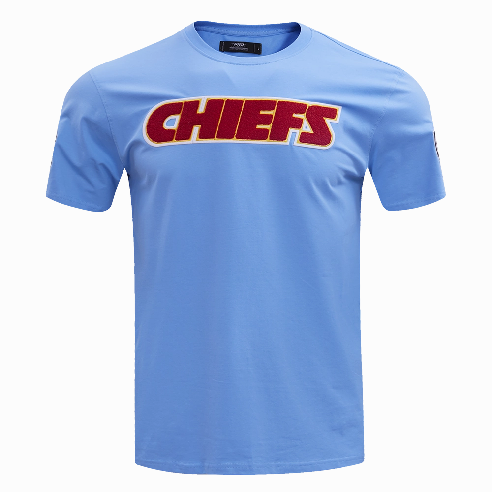 NFL KANSAS CITY CHIEFS CLASSIC CHENILLE MEN'S TEE (UNIVERSITY BLUE)