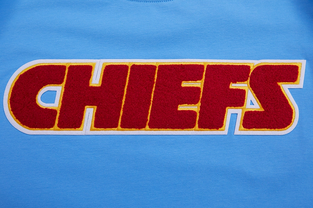 NFL KANSAS CITY CHIEFS CLASSIC CHENILLE MEN'S TEE (UNIVERSITY BLUE)