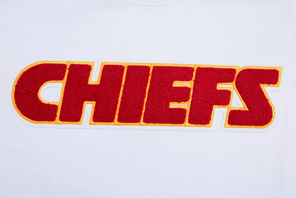 NFL KANSAS CITY CHIEFS CLASSIC CHENILLE MEN'S TEE (WHITE)