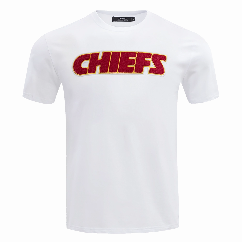 NFL KANSAS CITY CHIEFS CLASSIC CHENILLE MEN'S TEE (WHITE)