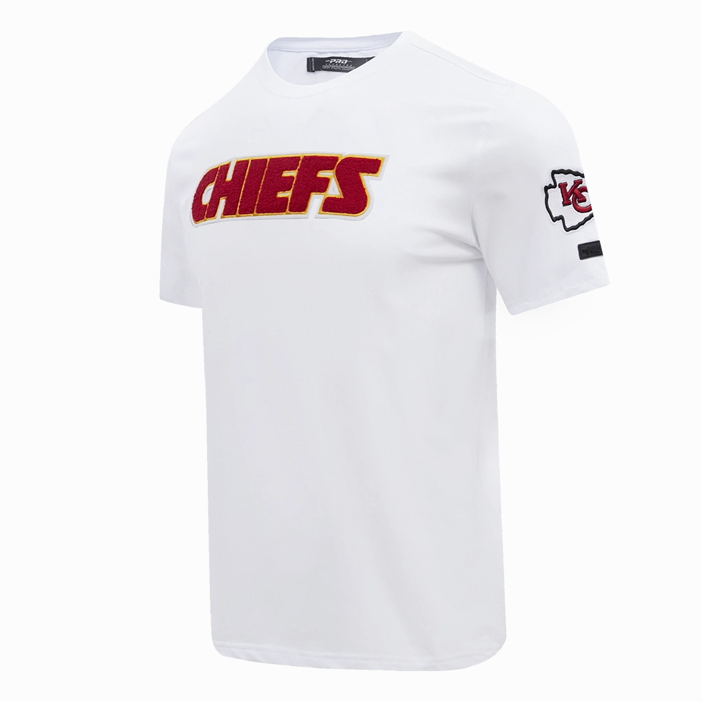 NFL KANSAS CITY CHIEFS CLASSIC CHENILLE MEN'S TEE (WHITE)