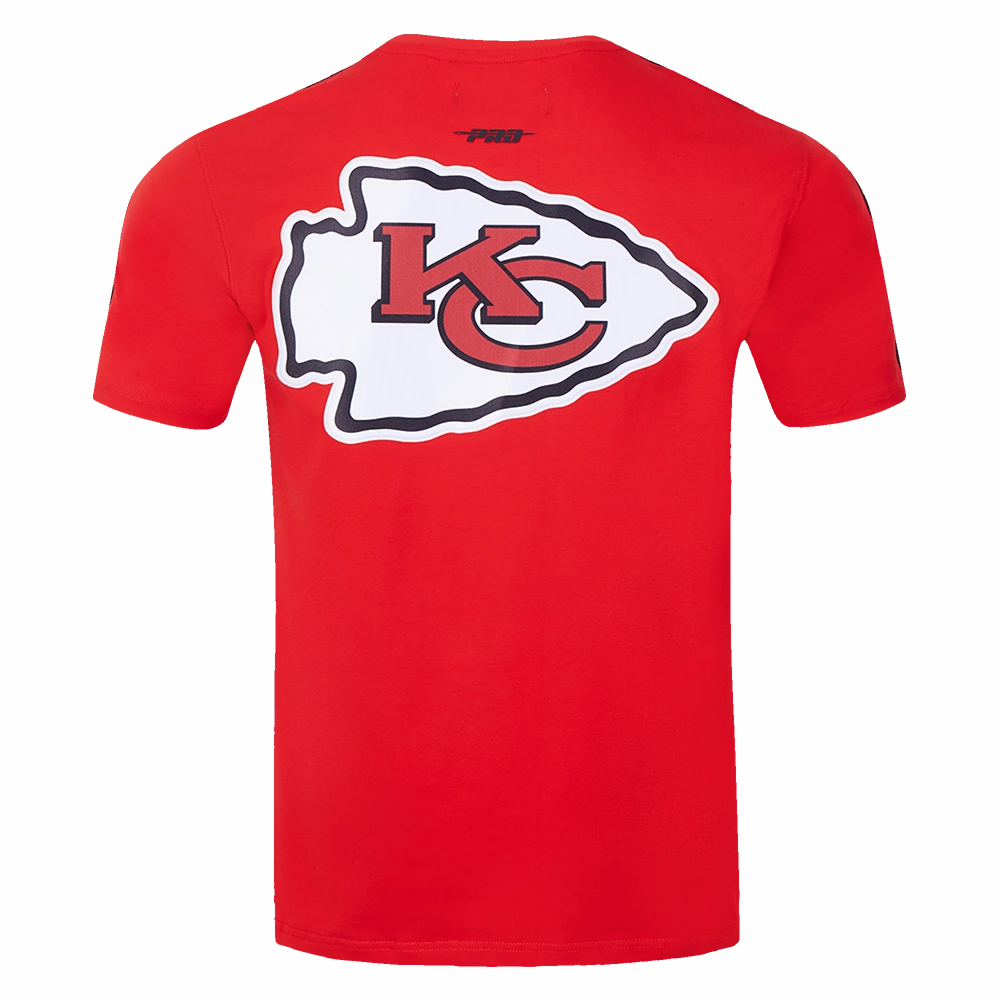 NFL KANSAS CITY CHIEFS CLASSIC MESH MEN'S STRIPED TEE (RED/BLACK)