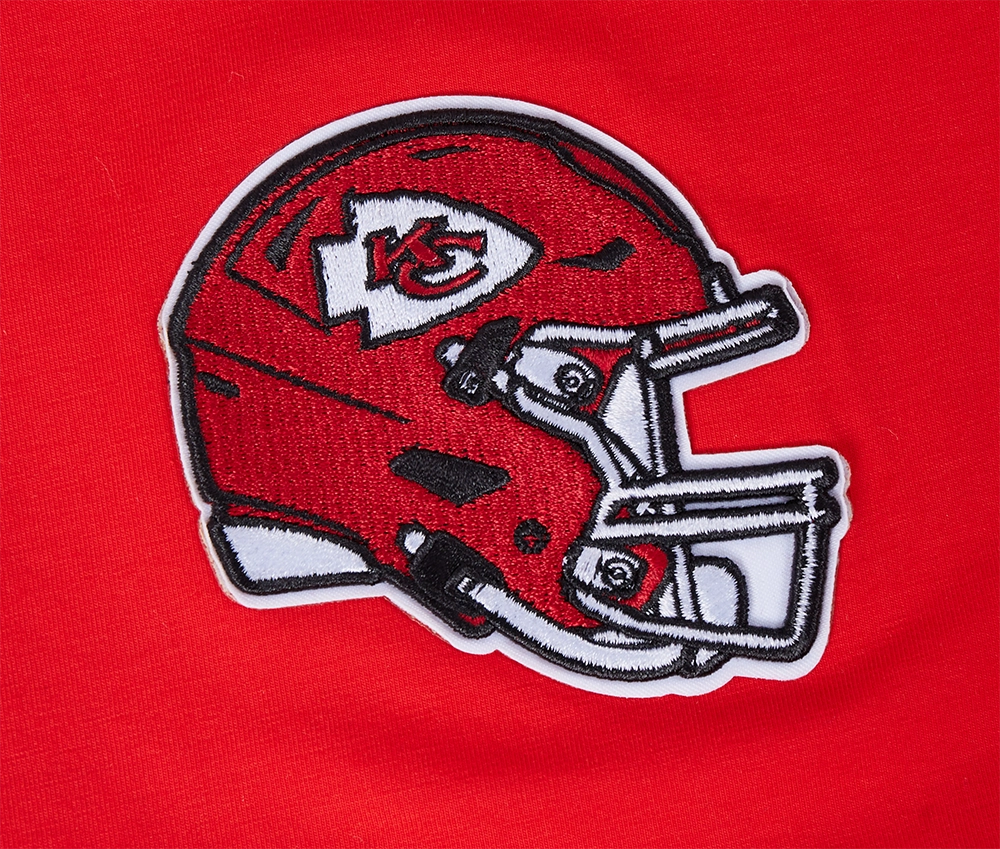 NFL KANSAS CITY CHIEFS CLASSIC MESH MEN'S STRIPED TEE (RED/BLACK)