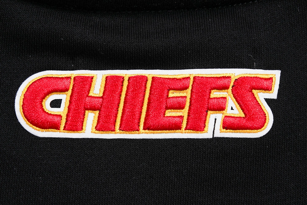 NFL KANSAS CITY CHIEFS CLASSIC WOMEN'S FLEECE CREWNECK (BLACK)