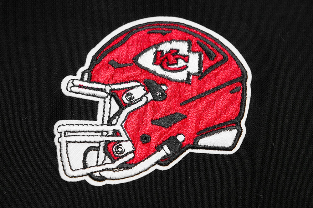 NFL KANSAS CITY CHIEFS CLASSIC WOMEN'S FLEECE CREWNECK (BLACK)