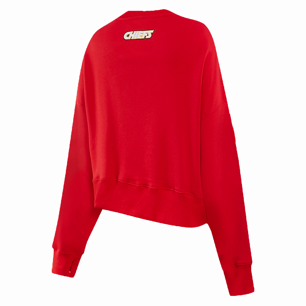 NFL KANSAS CITY CHIEFS CLASSIC WOMEN'S FLEECE CREWNECK (RED)