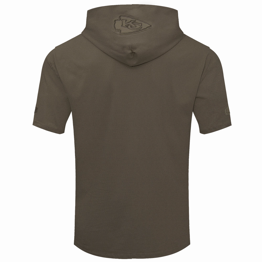 NFL KANSAS CITY CHIEFS NEUTRAL DROP SHOULDER MEN'S TEE (DARK TAUPE)