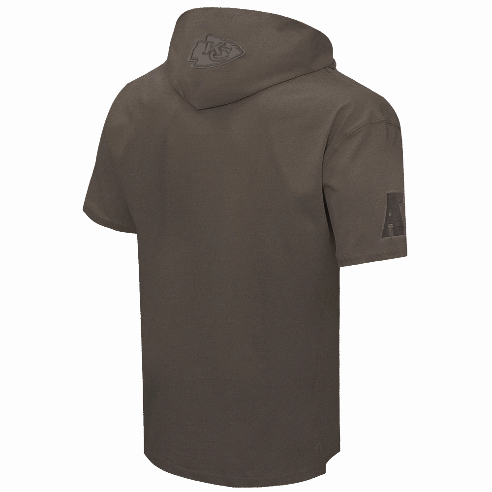 NFL KANSAS CITY CHIEFS NEUTRAL DROP SHOULDER MEN'S TEE (DARK TAUPE)