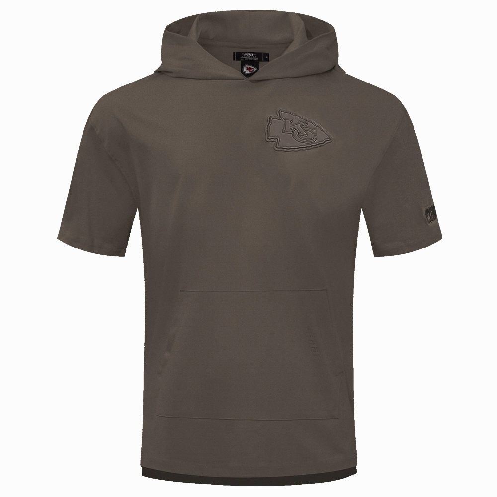 NFL KANSAS CITY CHIEFS NEUTRAL DROP SHOULDER MEN'S TEE (DARK TAUPE)