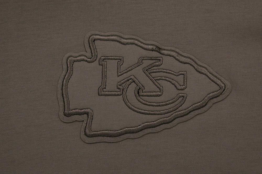 NFL KANSAS CITY CHIEFS NEUTRAL DROP SHOULDER MEN'S TEE (DARK TAUPE)
